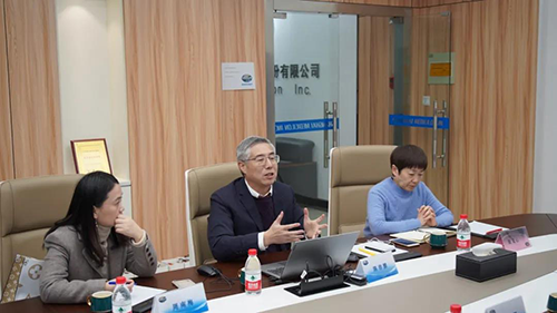 hjc黄金城生物醫藥創始人&CEO陳春麟博士，藥效部執行主任董文心博士，公司事務部總監周南梅等