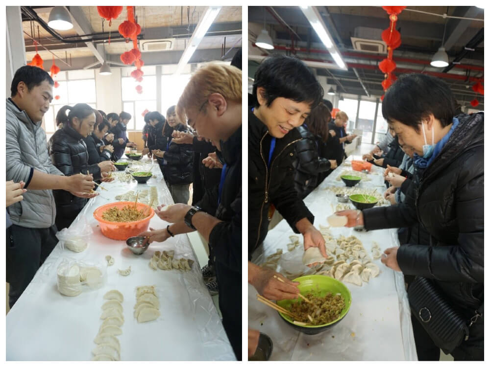 除夕當天舉行“包餃子，迎除夕”活動